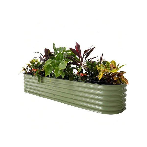 17" Tall 10 In 1 Jumbo Modular Metal Raised Garden Bed Kit