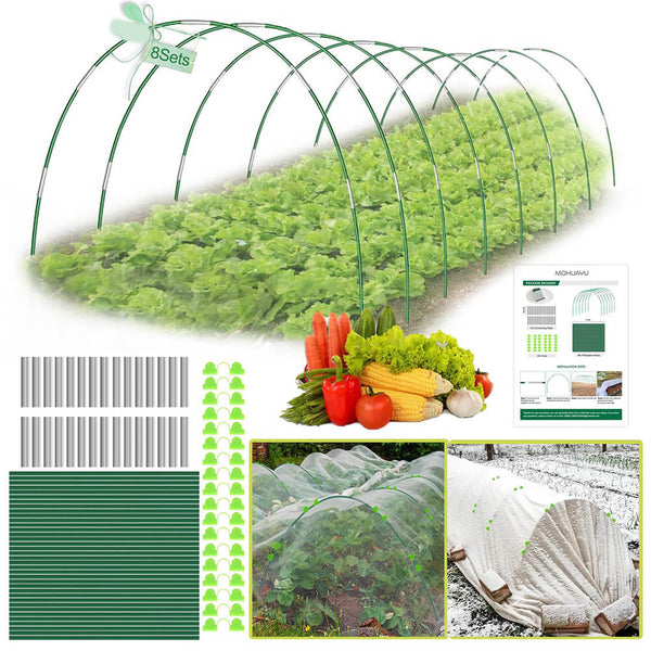 Cucumber Garden Hoops for Raised Beds Fiberglass Greenhouse Hoops